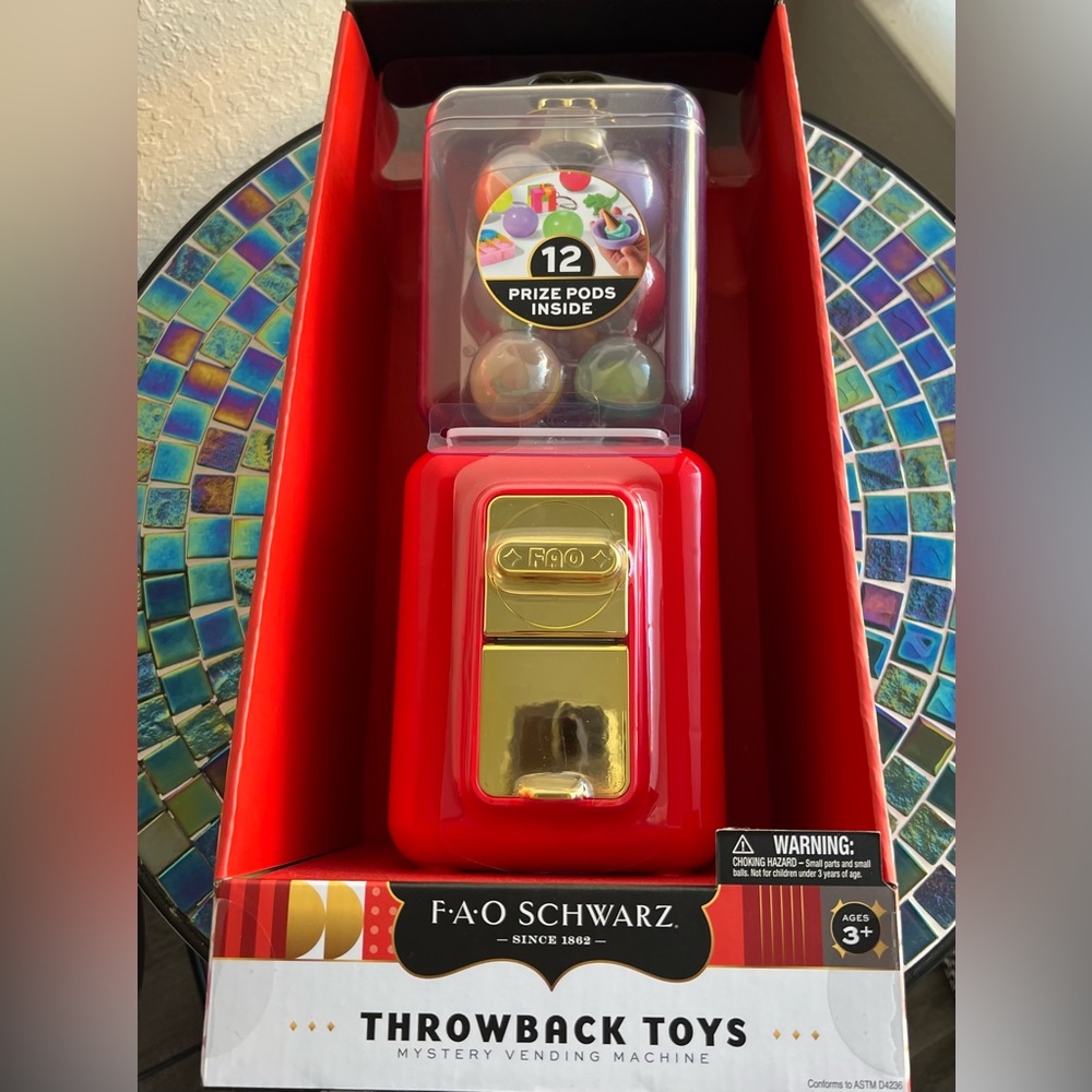 FAO Schwarz Throwback Toys Mystery Vending Machine.